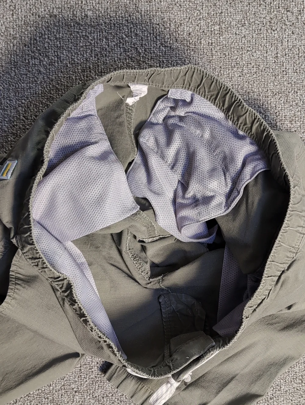 Vuori Ripstop Climber Pants Size XL Elastic Waist Outdoor Hike Light Olive Green